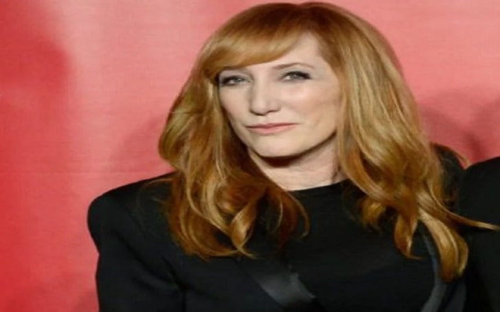 Patti Scialfa looking beautiful in a ginger color hair